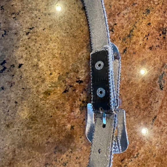 Nacona Leather Crystal Belt Genuine Leather